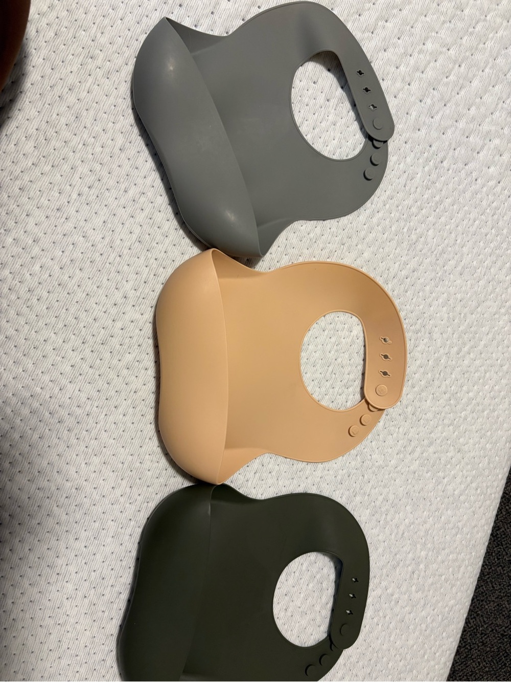 3 pk Silicone Baby Bibs